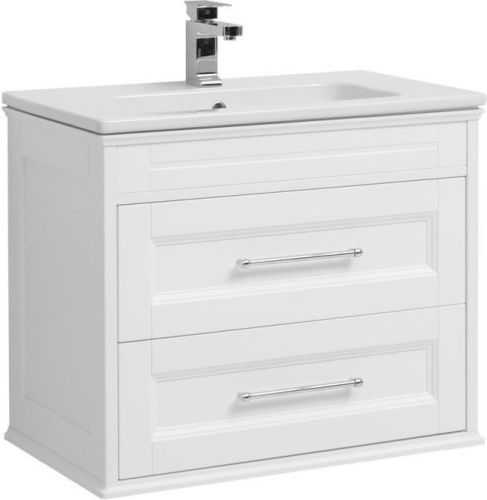 Тумба с раковиной Aquanet Бостон М 00212668 78х47х65 напольная/подвесная цвет белый