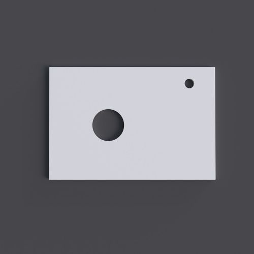 Столешница Grossman Флай 507001 67х44 накладная цвет белый