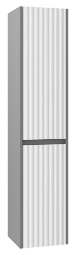 Шкаф-пенал Brevita Balaton BAL-05035-48-2П 35х34х163 подвесной цвет белый/серый
