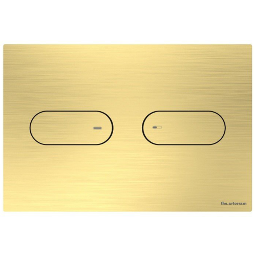 Клавиша смыва механическая Artceram Inox 711 711.000.HB цвет латунь брашированная