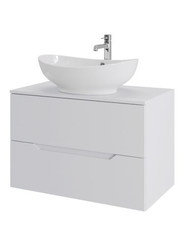 Тумба с раковиной Orange Line Li-80TuwMDF+B08-585W 81х46х73