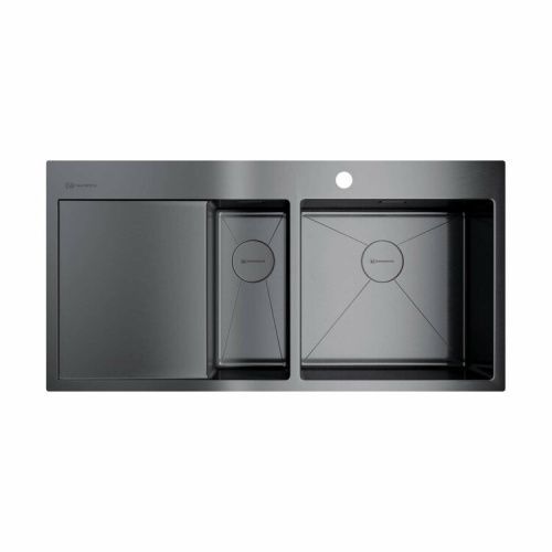 Кухонная мойка Omoikiri Akisame 4973104 100х51 цвет вороненая сталь