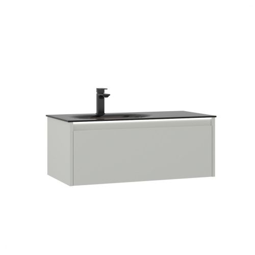 Тумба с раковиной Orka Lisbon 5001429 90х50х35 цвет серый матовый