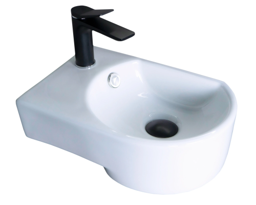 Раковина керамическая Gid Suspendido 61106R 41х27 подвесная цвет белый 1 отверстие под смеситель