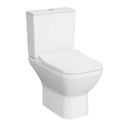 Унитаз напольный с бачком Vitra Integra Square 9833B003-7205 белый с сиденьем микролифт безободковый