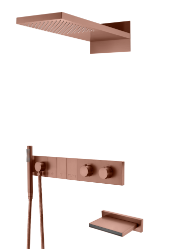 Душевая система Boheme Zodiac 133-2-BRB встраиваемая цвет бронза брашированная