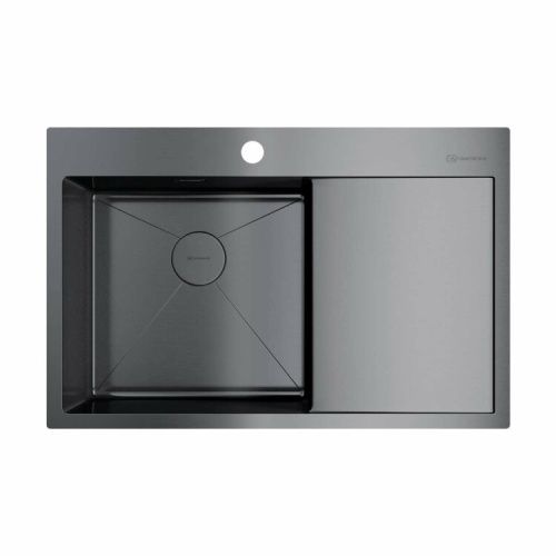 Кухонная мойка Omoikiri Akisame 4973099 78х51 цвет вороненая сталь