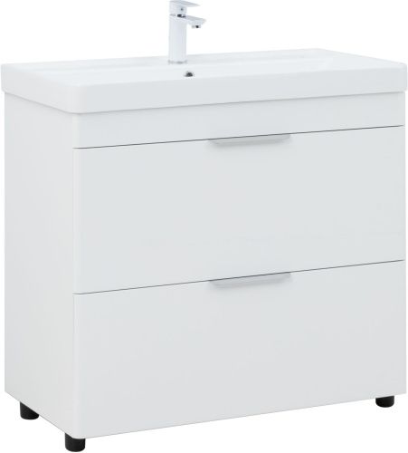 Тумба под раковину Aquanet Ирис new 00336309 89х46х79 напольная цвет белый
