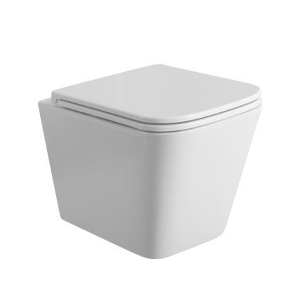 Чаша унитаза подвесная BelBagno ARDENTE-R BB520CH-TOR цвет белый без сиденья безободковая смыв торнадо