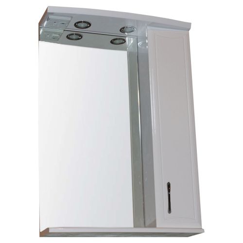 Зеркало-шкаф Loranto Коралл CS00025722 58х18х75 подвесной цвет белый