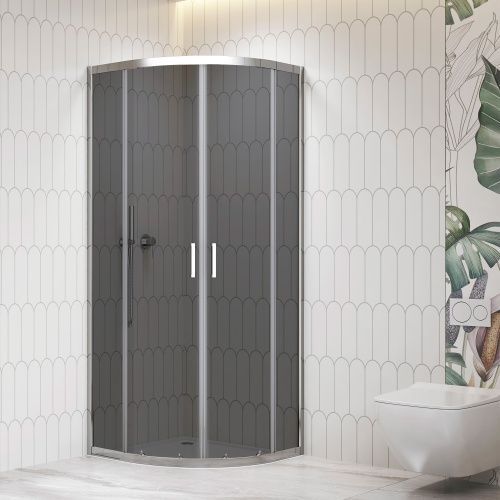 Душевой уголок RGW 06095688-31 80х80 стекло тонированное профиль хром глянцевый без поддона