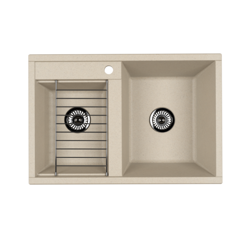 Кухонная мойка Aquaton Делия 1A723132DE290 78х52 цвет бежевый