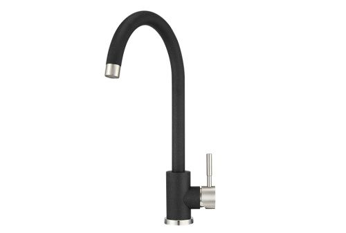 Смеситель для кухни Granula ST-4031 ЧЁРНЫЙ на мойку черный