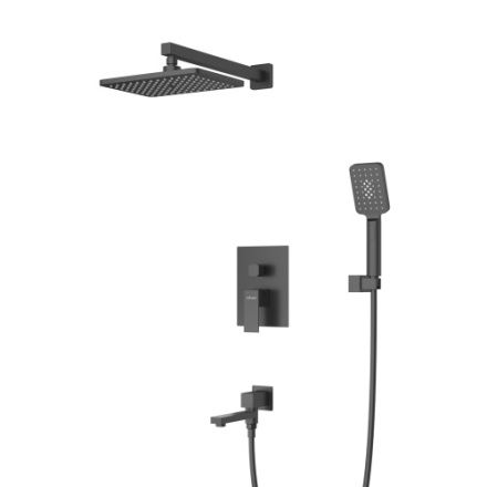 Душевая система Cezares SLIDER SLIDER-VDSET-NOP встраиваемая цвет черный матовый