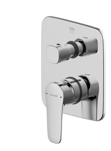 Смеситель для душа Bravat Source PB8173218CP-2-ENG встраиваемый в стену хром