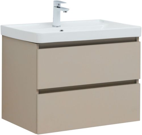 Тумба под раковину Aquanet Вега 2.0 00337942 69х46х50 подвесная цвет бежевый