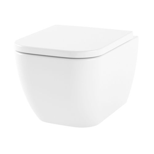 Унитаз подвесной Lavinia Boho One 3302004R белый глянцевый с сиденьем микролифт безободковый каскадный смыв