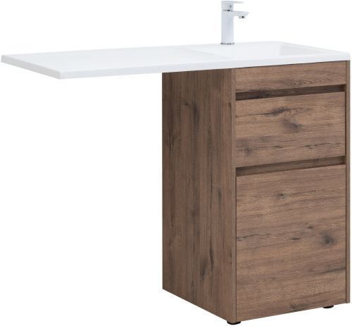 Тумба под раковину Aquanet Токио 00333647 110х48х89 напольная цвет темное дерево