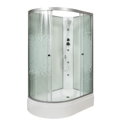 Душевая кабина AvaCan L720RNGM 120х80 асимметричная без крыши ориентация правая