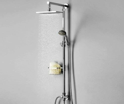 Душевая стойка WasserKRAFT A016 настенная цвет хром - фото 2