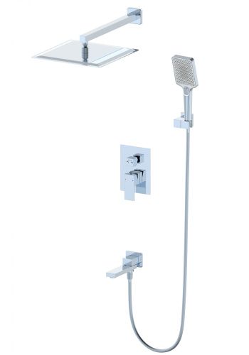 Душевая система Wonzon & Woghand Cube WW-88939016-CR встраиваемая в стену цвет хром