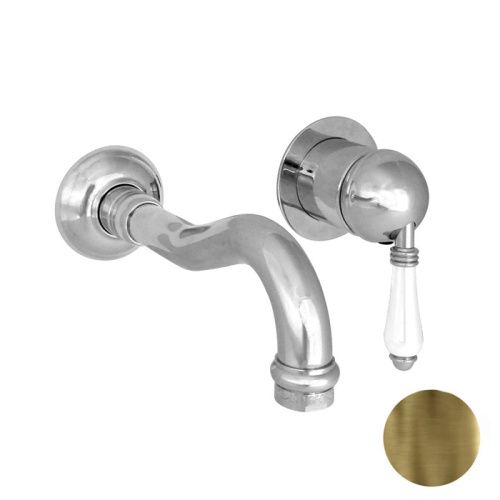 Смеситель для раковины Nicolazzi Petit Mont Blanc 3478BZ76 встраиваемый в стену бронза