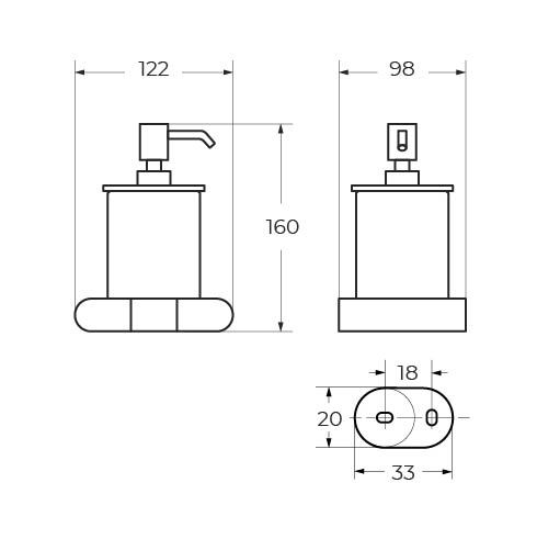 Дозатор Art&Max PLATINO AM-E-3998AL - фото 2