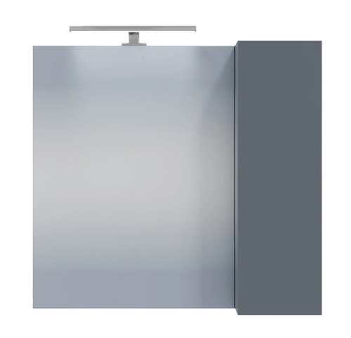 Зеркало-шкаф СанТа Антарес 700522 70х15х65 подвесной цвет графит