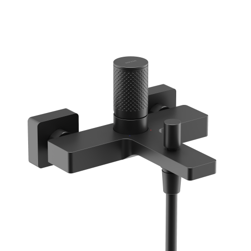 Смеситель для ванны и душа Sancos Nexus SC9014MB настенный черный