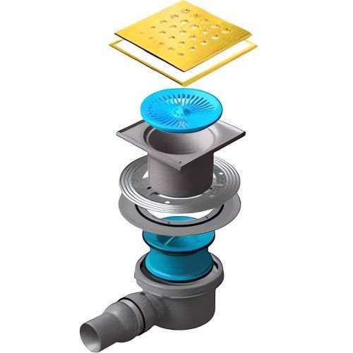 Душевой трап Pestan Confluo Standard Square 1 Gold 13000136
