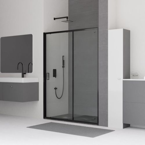 Душевая дверь RGW Classic 32091415-14 150х185 стекло прозрачное профиль черный