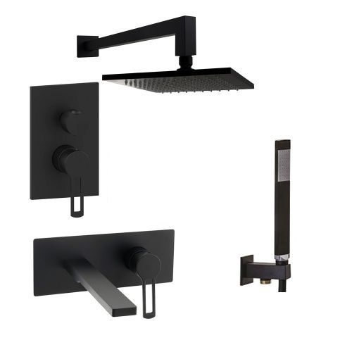 Душевая система Paffoni Ringo KITRIN018NO105 встраиваемая в стену