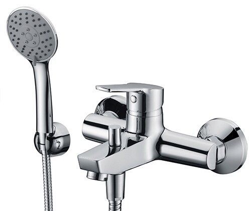 Смеситель для ванны Wasserkraft Rhin 4400 4401 настенный хром