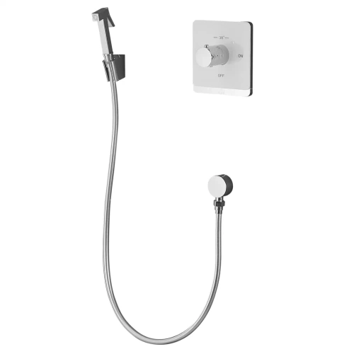 Гигиенический душ со смесителем Rose R105C белый/хром