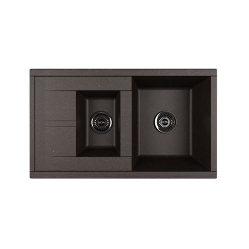 Кухонная мойка Aquaton Делия 1A716232DE280 87х51 цвет коричневый поверхность матовая