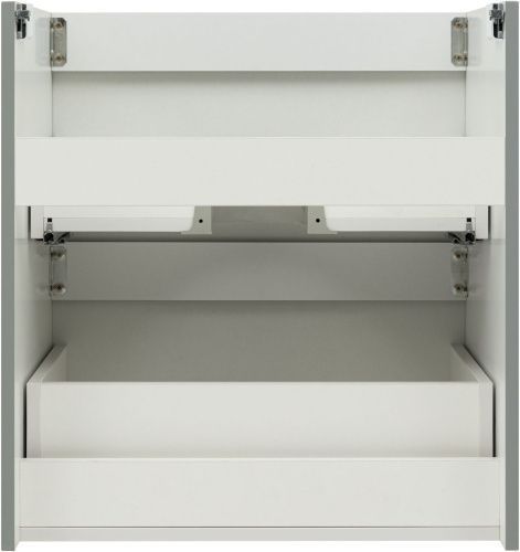 Тумба под раковину Aquanet Джейн (Flat) 00335432 60х46х64 подвесная цвет зеленый/серый