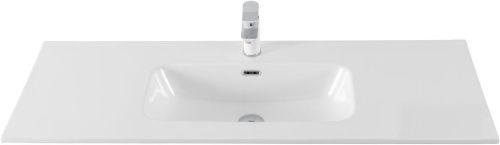 Раковина керамическая Allen Brau Glority 1.35010.20 120х47 полувстраиваемая цвет белый 1 отверстие под смеситель