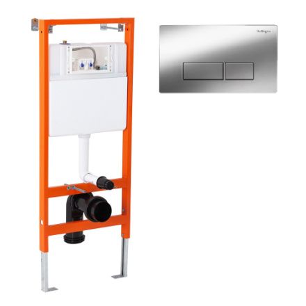 Инсталляция для унитаза с кнопкой BelBagno  BB097SET.Q.CR