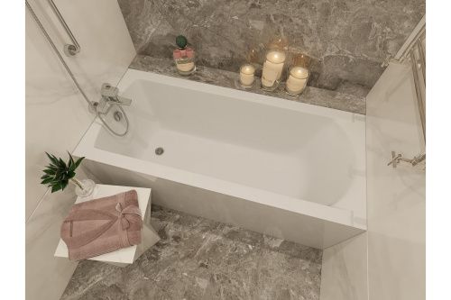 Ванна акриловая Vayer Milana Гл000024269 155х70 пристенная прямоугольная