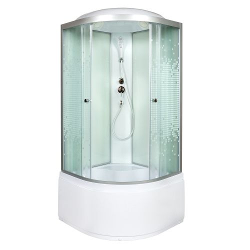 Душевая кабина AvaCan L910 100х100 четверть круга с крышей ориентация универсальная