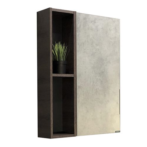 Зеркало-шкаф Comforty Франкфурт 00004150528CF 60х15х80 подвесной цвет дуб шоколадный