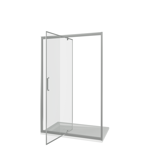 Душевая перегородка Good Door ORION ОР00022 130х185 стекло прозрачное профиль хром глянцевый