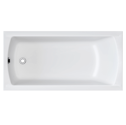 Ванна акриловая 1MarKa MODERN 01мод1270 120х70 пристенная прямоугольная без ножек и каркаса