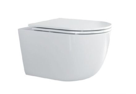 Чаша унитаза подвесная Cezares RELAX CZR-3806-53-TH-TOR/SC цвет белый без сиденья безободковая смыв торнадо