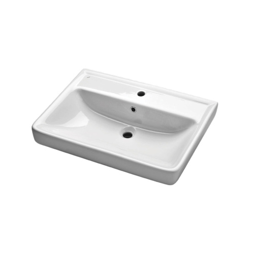 Раковина керамическая Dreja Q 195476 55х48 подвесная цвет белый 1 отверстие под смеситель
