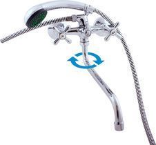 Смеситель для ванны и душа MORAVA MK153.5/1 настенный хром