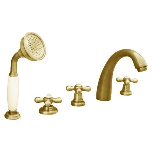 Смеситель RavSlezak MK176.5PZ на борт ванны золото