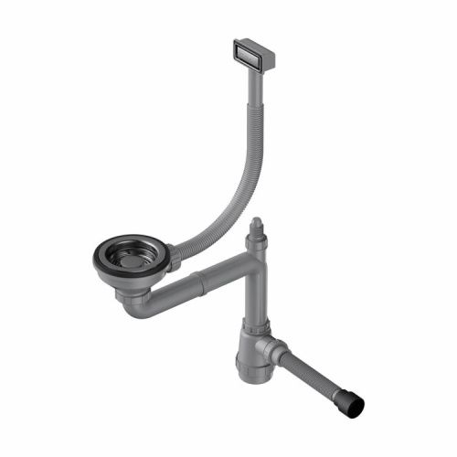 Слив-перелив Omoikiri WK-1 4956483 вороненая сталь
