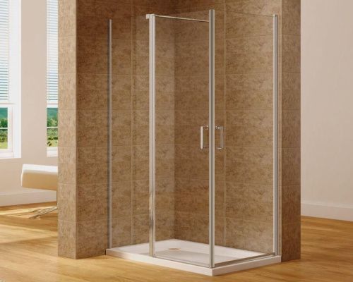 Душевой уголок Aquanet Cinetic AE12-N-120H190U-CT + AE12-N-90H190U-CT 90х120 стекло прозрачное профиль хром глянцевый без поддона