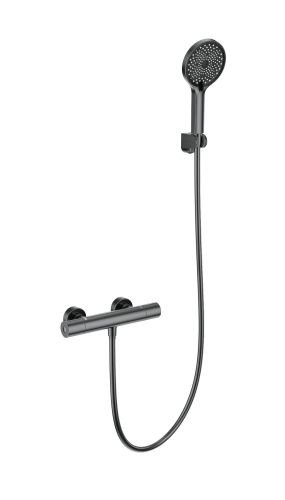 Смеситель для душа Wonzon & Woghand Inn WW-B3013-A-BGG настенный графит с термостатом